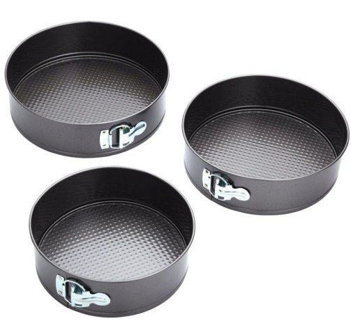 Набор из 3-х форм для выпекания серебристый KC, 22/24/26 см. Kitchen Craft