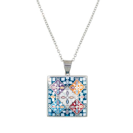 Колье ENAMEL MIX Fiore Luna