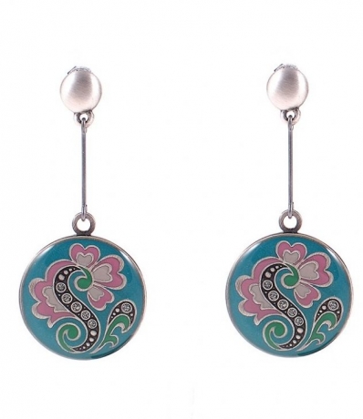 Серьги A74526.TC G/BL Clara Bijoux