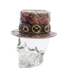 WS-1031 Флакон "Шляпа в стиле Стимпанк на стеклянном черепе"