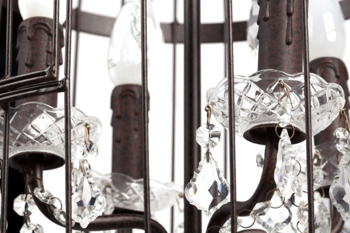 Люстра Vintage Birdcage (51*34*54) коричневая