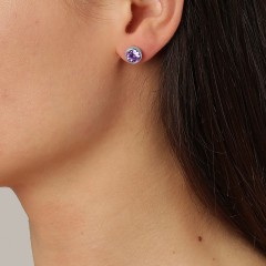 Пусеты NOBLE SS VIOLET