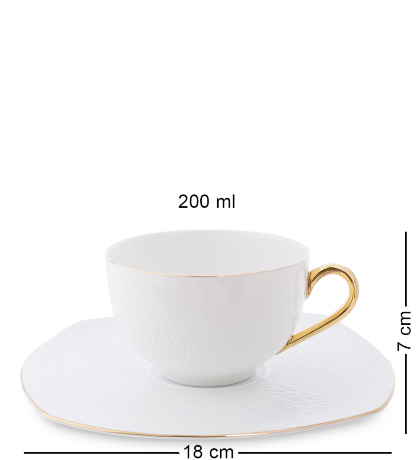 AS-47 Чайный сервиз на 6 перс. "Оро Бьянко" (Pavone)