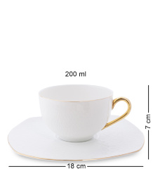 AS-47 Чайный сервиз на 6 перс. "Оро Бьянко" (Pavone)