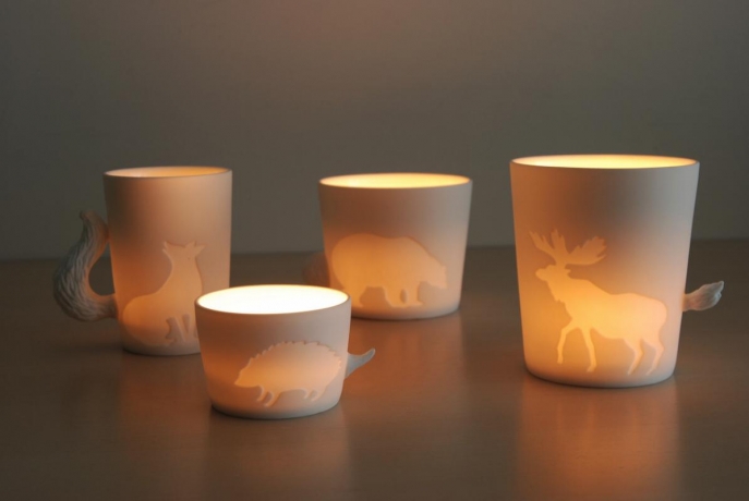 Кружка медведь, Mugtail KINTO