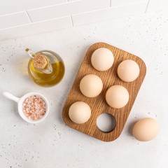 Подставка под 6 яиц, 18х12,5х2,3 см. Uneca