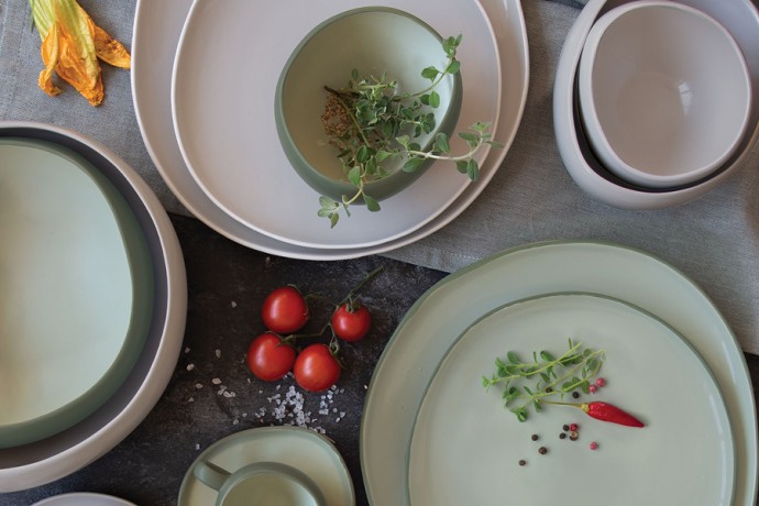 Тарелка обеденная Organica, зелёная, 27 см. Easy Life