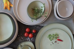 Тарелка обеденная Organica, зелёная, 27 см. Easy Life