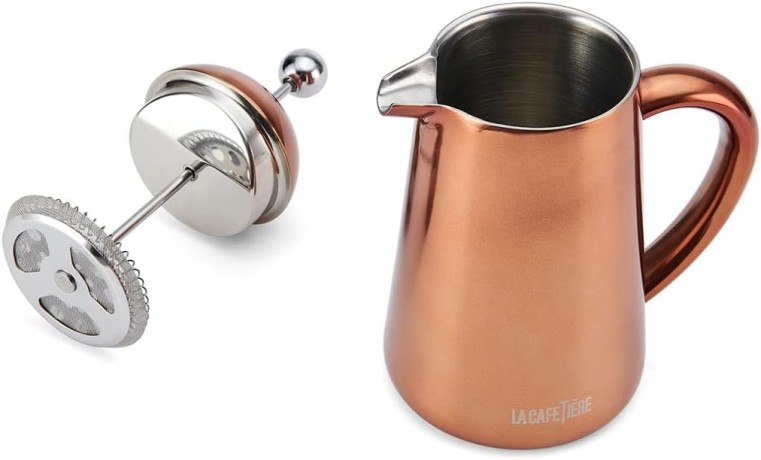 Кофейник Havana с двойными стенками, на 3 чашки, 350 мл. La Cafetière, нерж/сталь COPPER Kitchen Craft