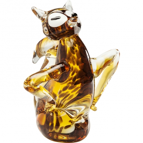Статуэтка Happy Fox, коллекция "Счастливый Лис" 13*20*12, Стекло, Коричневый