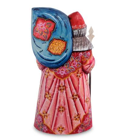 РД- 45 Фигурка Дед Мороз с мешком (Резной) 24см