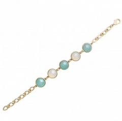 Классический браслет Pearl B.Agate-Opaline C1362.21.25 BL/BW/G Possebon