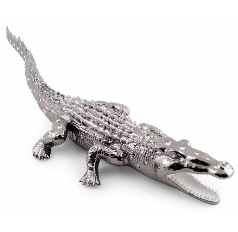 Статуэтка крокодил, 68х22 см. GIARDINO, керамика, swarovski