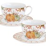 Набор чашек с блюдцами Тыква, 0,11 л, 2 шт. Easy Life
