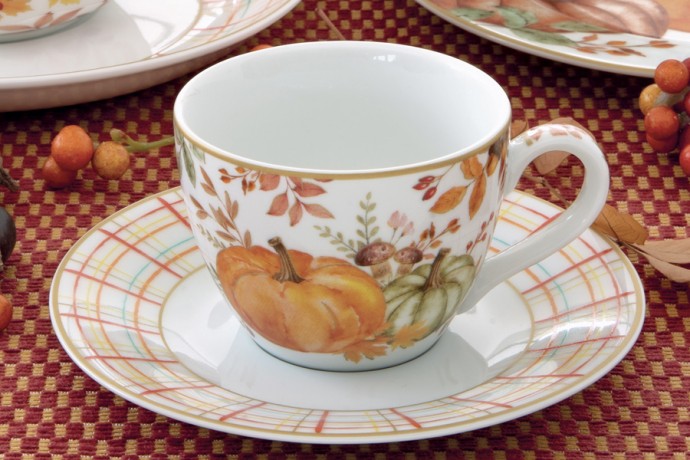 Набор чашек с блюдцами Тыква, 0,11 л, 2 шт. Easy Life