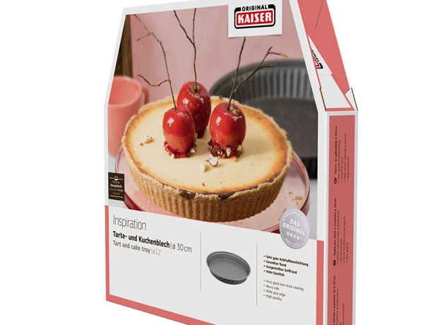 Форма для пирога и коржа, 30 см. с волнистыми краями Inspiration Kaiser