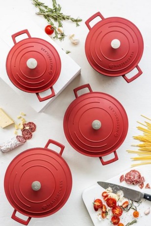 Кастрюля из литого аллюминия RED, 5 л. MC Kitchen Craft