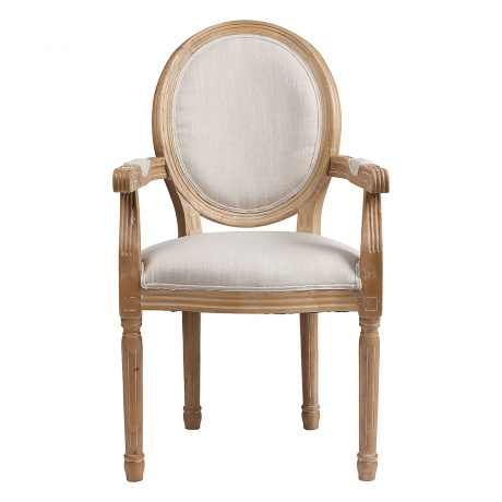 Кресло-стул с деревянным каркасом бежевый Pollina