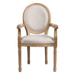 Кресло-стул с деревянным каркасом бежевый Pollina