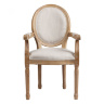Кресло-стул с деревянным каркасом бежевый Pollina