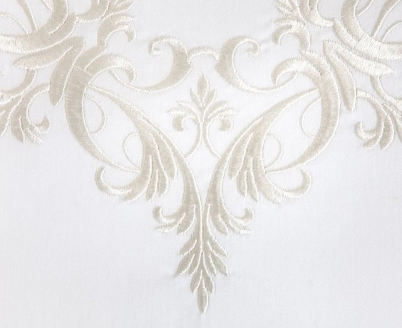 Пододеяльник "ROCOCO", сатин-жаккард, 150х210 см. белый, BOVI