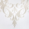 Пододеяльник "ROCOCO", сатин-жаккард, 150х210 см. белый, BOVI