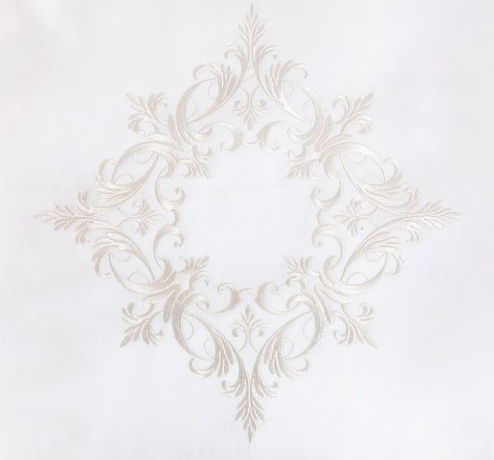 Пододеяльник "ROCOCO", сатин-жаккард, 150х210 см. белый, BOVI