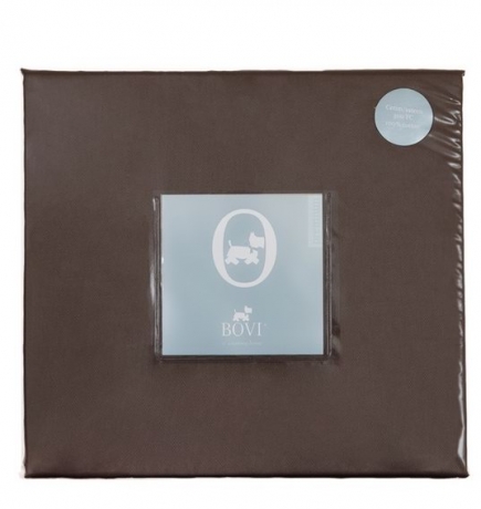 Простыня на резинке (SB), сатин, 140x200x30см. шоколад, BOVI