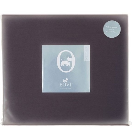 Простыня прямая (SB), сатин, 220x240см. горький шоколад, BOVI