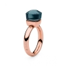 Кольцо Firenze london blue 16 мм 626029 BL/RG Qudo