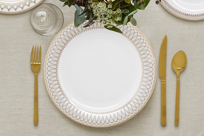 Обеденный сервиз Диадема, 6 персон, 27 предметов, Emily