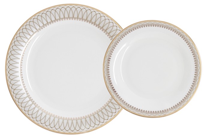 Обеденный сервиз Диадема, 6 персон, 27 предметов, Emily