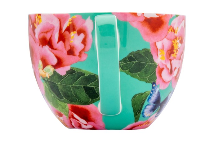 Чашка с блюдцем Камелии, 0,4 л. Maxwell & Williams