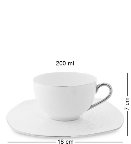 AS-48 Чайный сервиз на 6 перс. "Ордженто Бьянко" (Pavone)