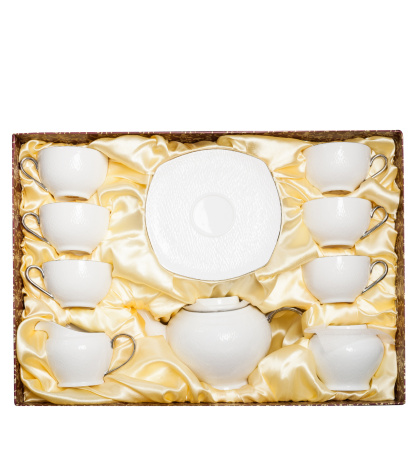 AS-48 Чайный сервиз на 6 перс. "Ордженто Бьянко" (Pavone)