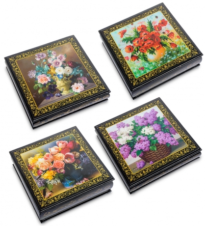 ШК-11/ 7-A Шкатулка в технике декупаж (16х16х5)