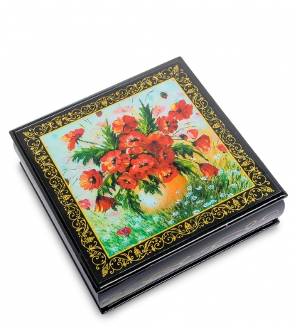 ШК-11/ 7-A Шкатулка в технике декупаж (16х16х5)