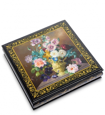 ШК-11/ 7-A Шкатулка в технике декупаж (16х16х5)