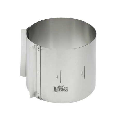 Кольцо для выпечки коржей экстра-высокое (15 см), Ø 18 - 30 см. Birkmann