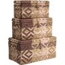 Сундук Gobi, коллекция "Гоби", количество предметов 3 82*43*47, Сталь, Хлопок, Коричневый