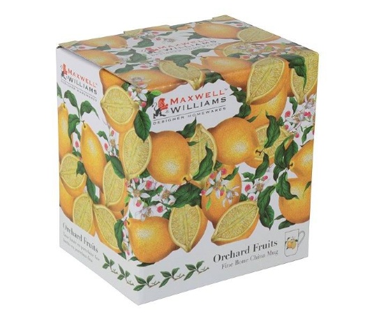 Чашка с блюдцем Лимон в подарочной упаковке, 0.48 л. Maxwell & Williams