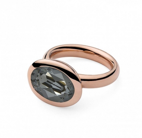 Кольцо Tivola Silver Night 17.2 мм 650604 BW/RG Qudo