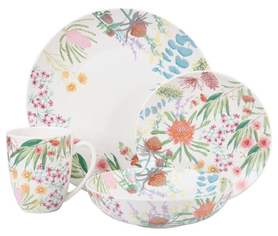 Обеденный сервиз Цветущий луг, 4 персоны, 16 предметов Maxwell & Williams