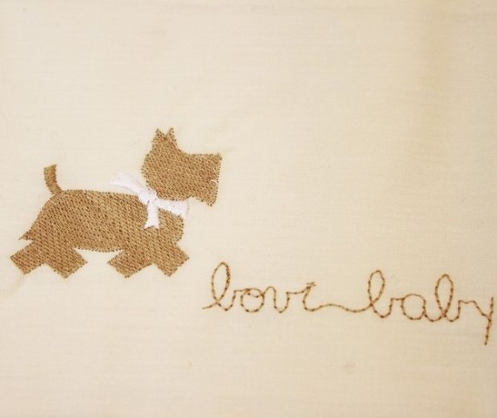 Комплект постельного белья "СОБАЧКИ NEW", 100x140+40х60+130х75х25 см. бежевый/белый, BOVI