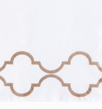 Пододеяльник "ROMA", перкаль, 150х210 см. белый/золотой, BOVI