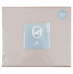 Простыня прямая (SB), сатин, 220x240см. серо-бежевый, BOVI