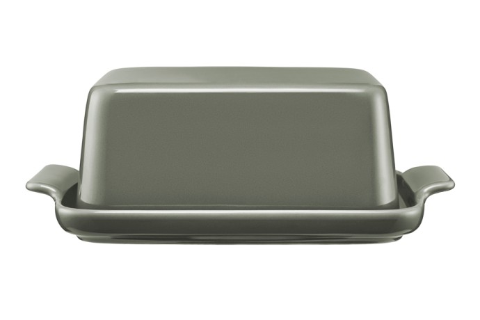 Маслёнка, 20х12 см, фарфор P, серо-зеленая, Indulgence Maxwell & Williams