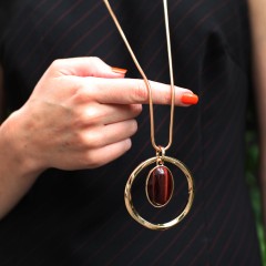 Колье COFFE AGATE