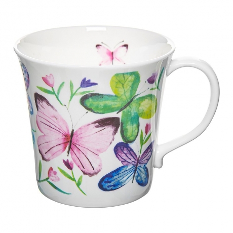 Кружка Бабочки в тюльпанах, 415 мл. Rose of England