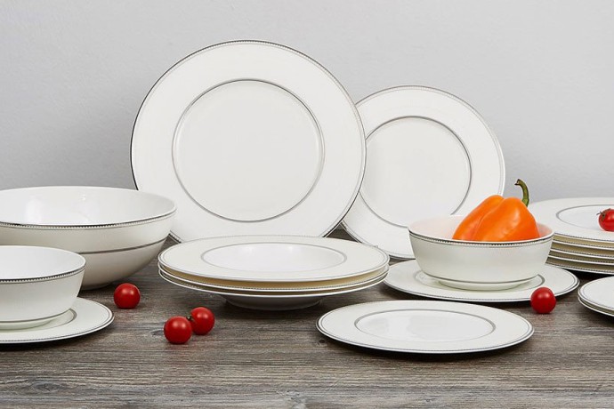 Обеденный сервиз Жемчуг, 6 персон, 27 предметов, Emily